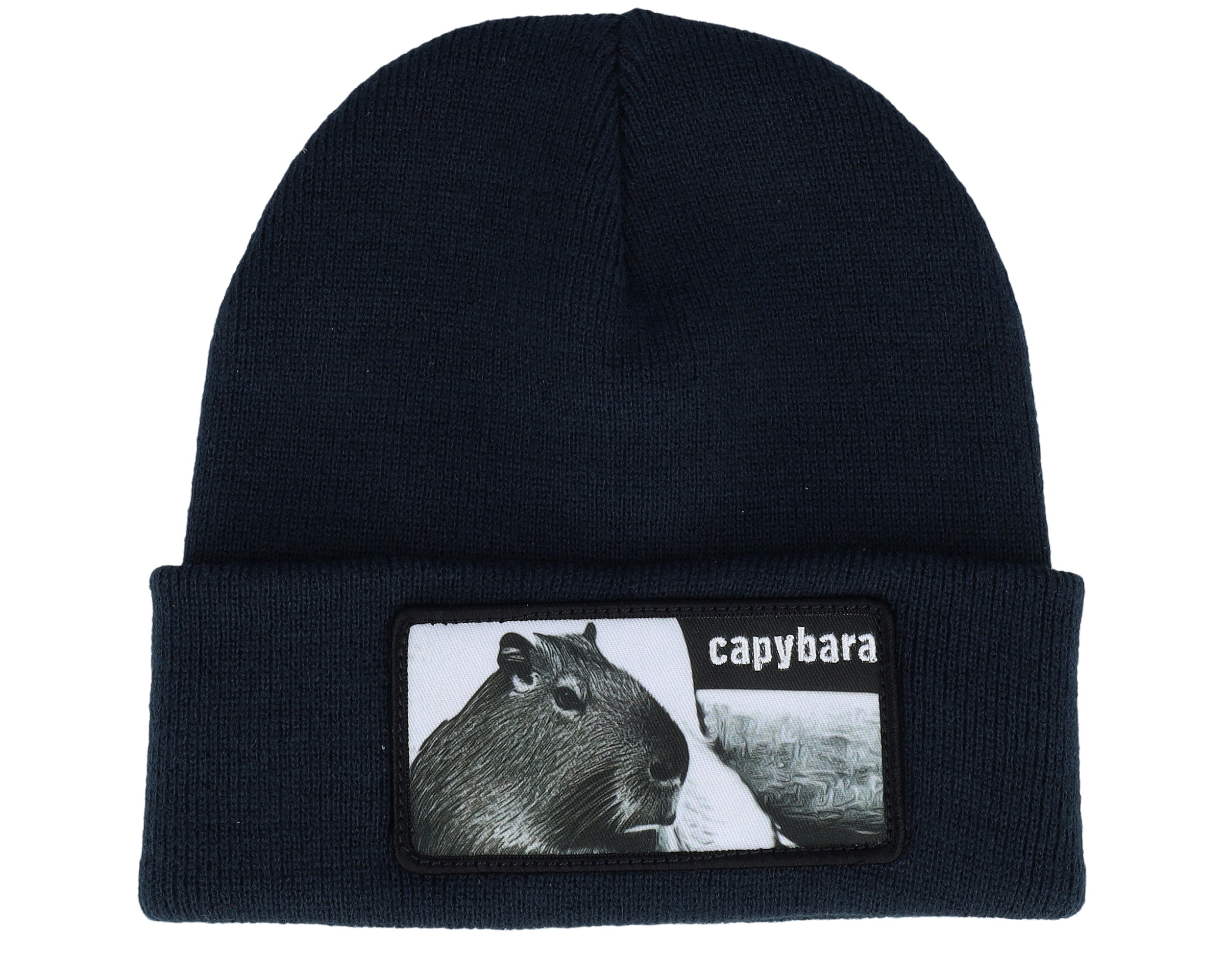 Gorros Capybara Sofa Beanie French Navy Cuff - Iconic