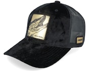 Grisjävel Gold Velvet Black A-frame Trucker