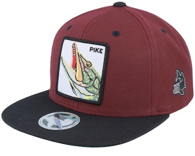 Pike Pro Fishing Maroon/Black Snapback - Skillfish cap
