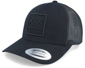 X Face Black A-frame Trucker