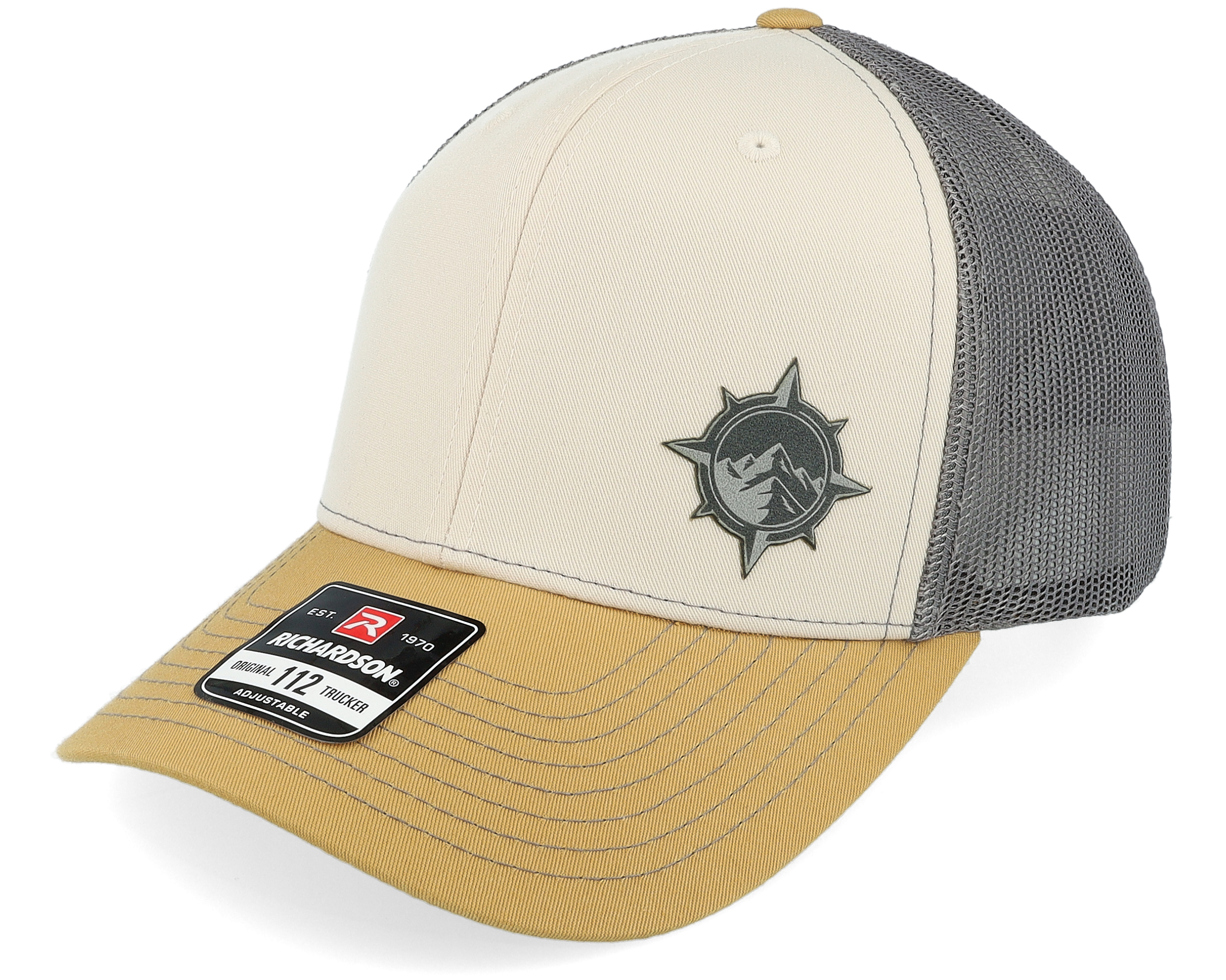 Windrose Mountain Patch Beige/Grey/Amber Gold - Wild Spirit cap ...