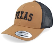 Texas 3d Retro 2 Tone Caramel/Black Trucker
