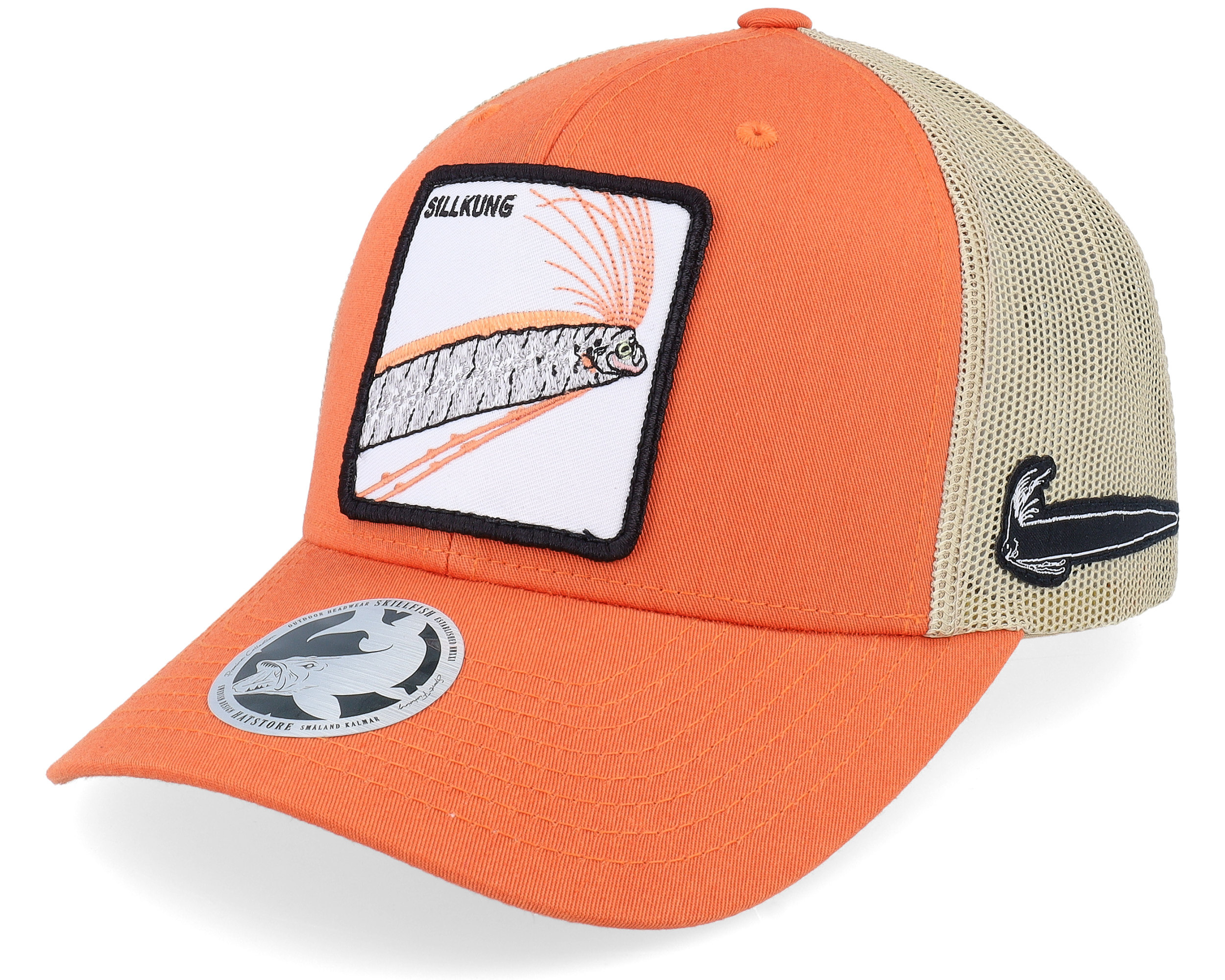 Sillkung Retro 2-tone Rustic Orange/Khaki Trucker - Skillfish cap ...