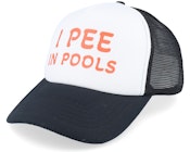 I Pee In Pools Foam Black/White Trucker