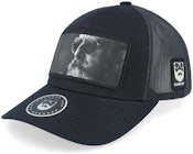 Shades And Beard Patch Black A-Frame Trucker