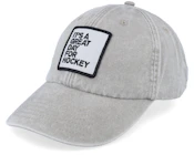 Great Day For Hockey Grey Dad Cap