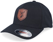 Brown Deer Shield Patch Black Flexfit