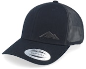 Small Mountain Icon Patch Black Trucker