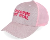 Kids Unicorns Are Real Pink Glitter/Pink Trucker