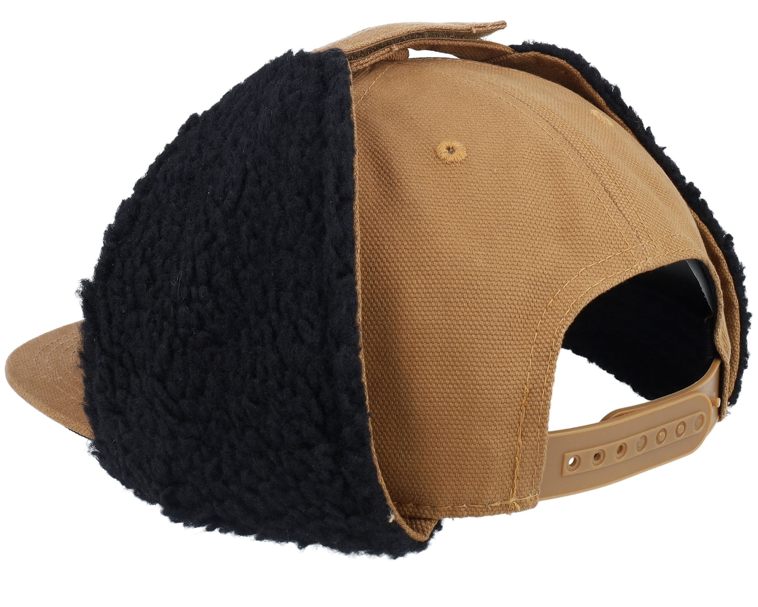 Norrbotten Canvas Flatbrim Caramel/Black Earflap