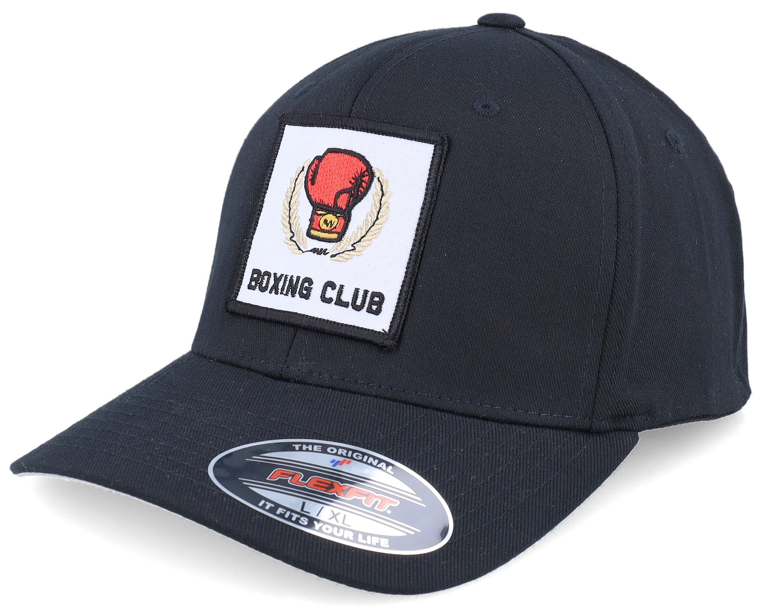 Boxing Club Logo Black Flexfit