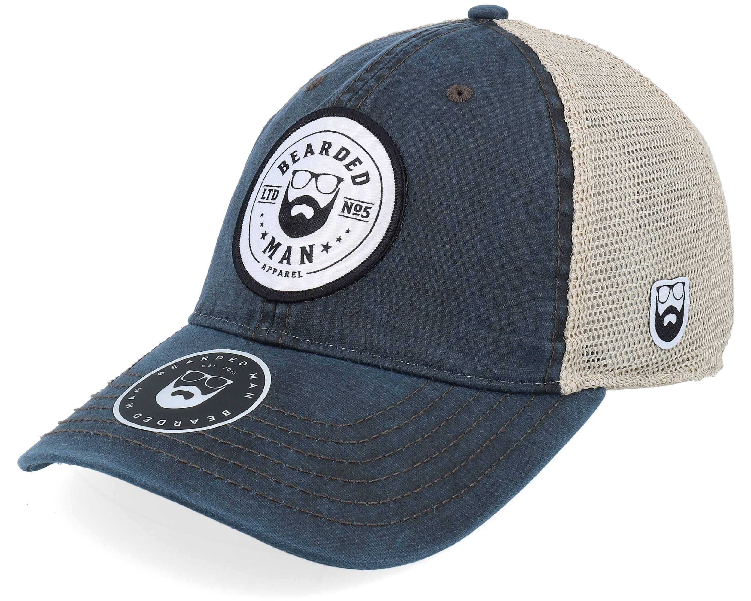 Beard Logo R 211 Navy/Khaki Trucker