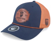 Barber Shop Logo 112fpr Split Navy/Dark Orange