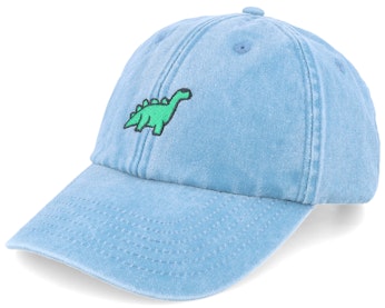 Vintage Washed Denim Light Blue Dad Cap - Main Image