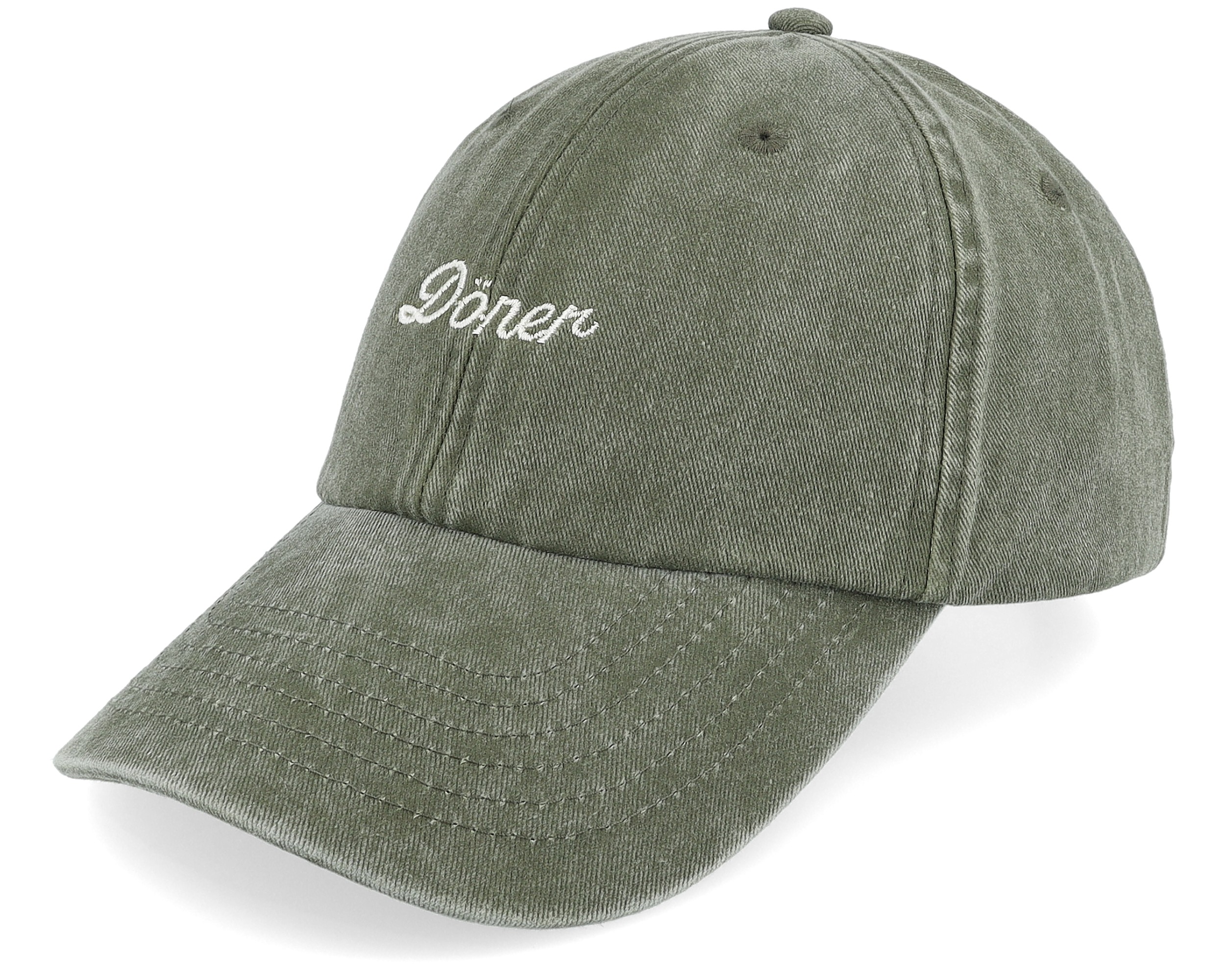 Sunflowers Embroidery Dark Green Dad Cap - Iconic | Hatstore.no