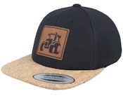 Kids Tractor Engraved Box Patch Cork/Black Snapback