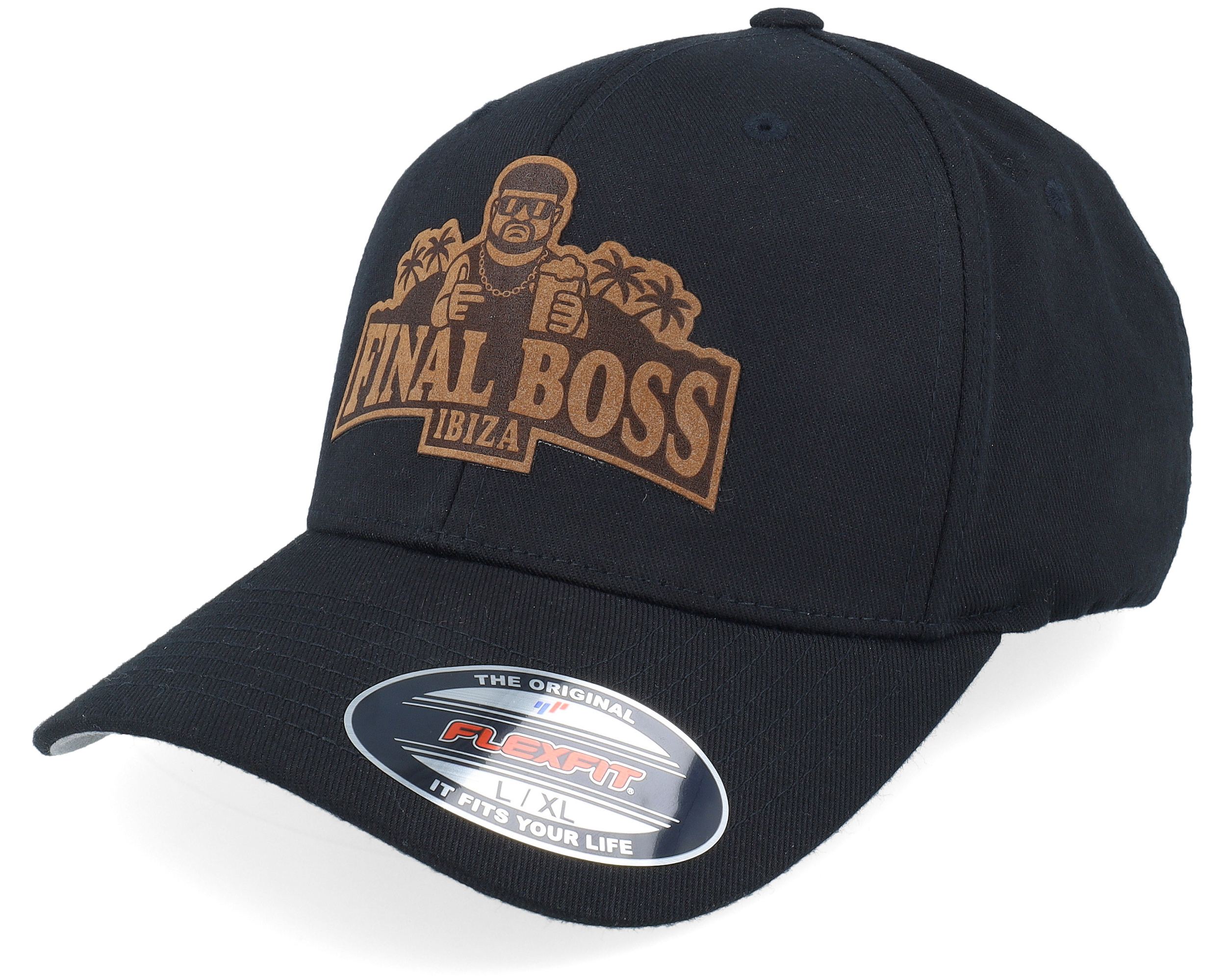 Ibiza Final Boss Engraved Black Flexfit - Iconic