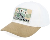 Gas Station Sign Corduroy Off White/Khaki A-frame A-Frame Adjustable