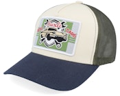 Real Muscle Cars Stone/Olive/Navy A-frame Trucker