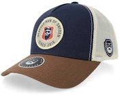 Bm Of Sweden Navy/Stone A-frame Trucker