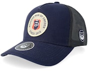 Bm Of Sweden Navy A-frame Trucker