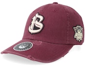 Mascot Logo Maroon Destroyed Dad Cap