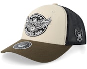 Eagle Logo Ivory/Forest/Black Trucker