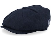 Bm Shield Logo Navy Heritage Bakerboy Flat Cap