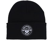 Beard Logo R Black Cuff Beanie