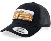 Desert Adventure Wide Patch Black Trucker