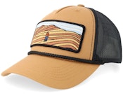 Desert Adventure Wide Rope Caramel/Black Trucker