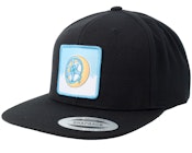 Blue Doughnut Rim Black Snapback