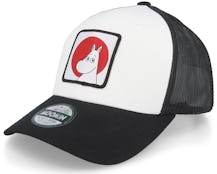 Moomin Red Patch White/Black Trucker - Moomin