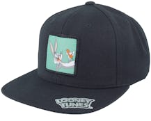 Bugs Bunny With Carrot Black Snapback - Looney Tunes
