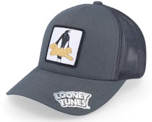 Daffy Duck Face Grey Trucker - Looney Tunes