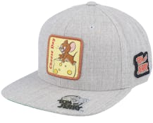 Jerry Cheese Day Heather Grey Snapback - Tom & Jerry