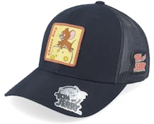 Jerry Cheese Day Black Trucker - Tom & Jerry