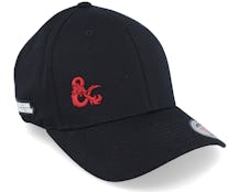 Small Red Ampersand Logo Side Black Flexfit - Dungeons & Dragons