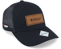Mtg Logo Engraved Black Retro Trucker - Magic: The Gathering