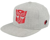 Kids Autobots Logo Heather Grey Snapback