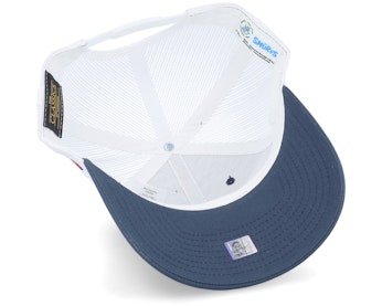 Mushroom Smurf Patch Navy/White Trucker