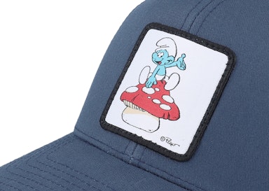 Mushroom Smurf Patch Navy/White Trucker
