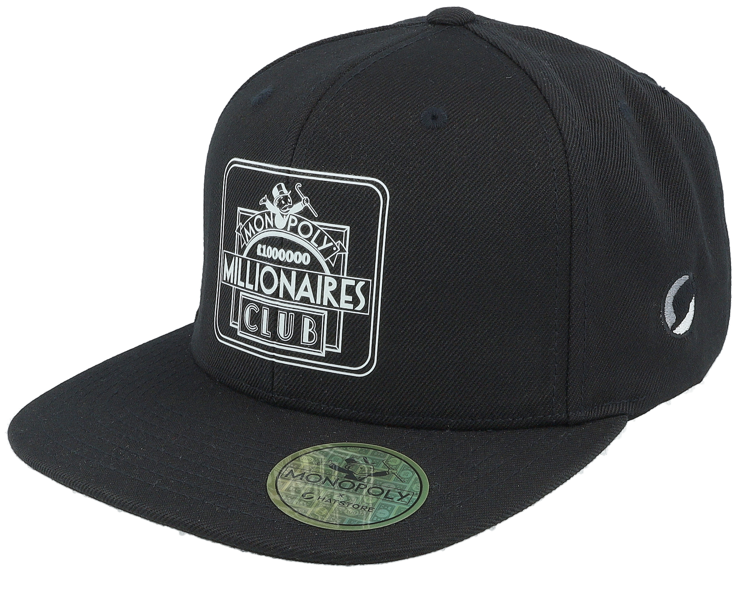 Millionaires Club Black Snapback Monopoly keps Hatstore.se