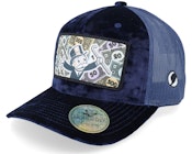 Monopoly Man Multi Navy Velvet Trucker