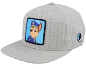 Kids Chase Patch Heather Grey Snapback