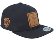 Kids Skye Engraved Black Snapback