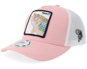 Kids Rainbow Trout Light Pink/White A-frame Trucker