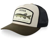 Kids Gädda Stor Stone/Black/Olive Brim A-frame Trucker
