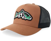 Kids Trout Mountain 3d Caramel/Black A-frame Trucker