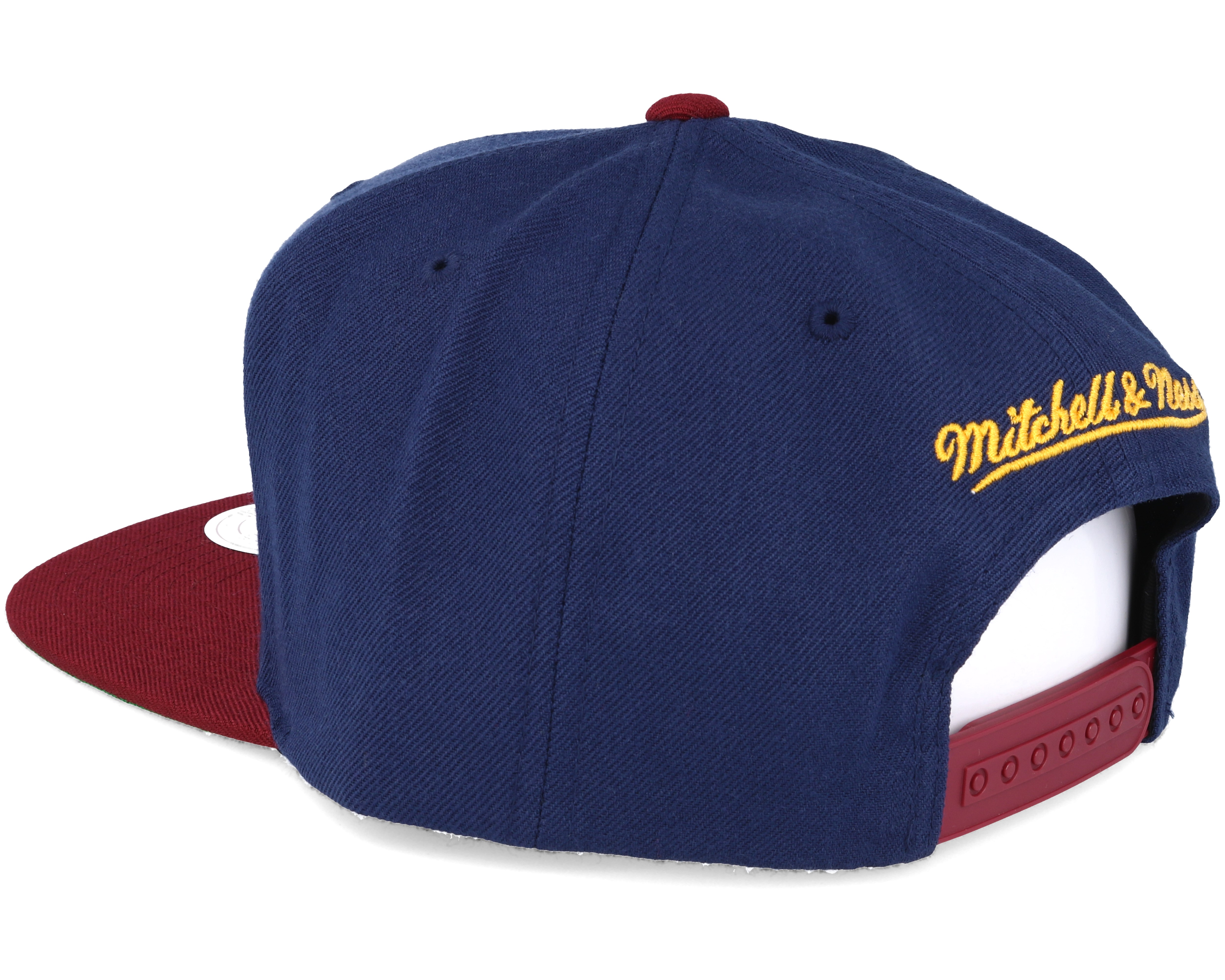 Cleveland Cavaliers Cursive Script Logo Navy Snapback - Mitchell & Ness